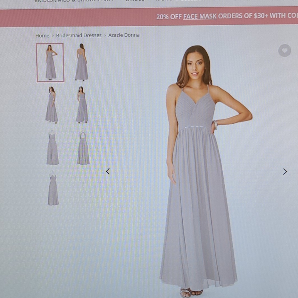 Azazie Donna Color Dusk Brisdmaid Dress
